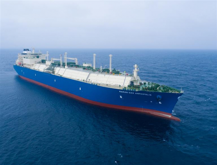An　LNG　carrier　built　by　Daewoo　Shipbuilding