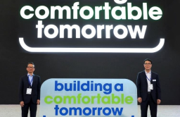 Hyundai Const. Equipment unveils new BI, slogan at CONEXPO 2023 